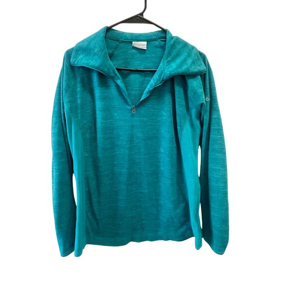 Women's Turquoise Columbia Pullover XL - Picture 1 of 4